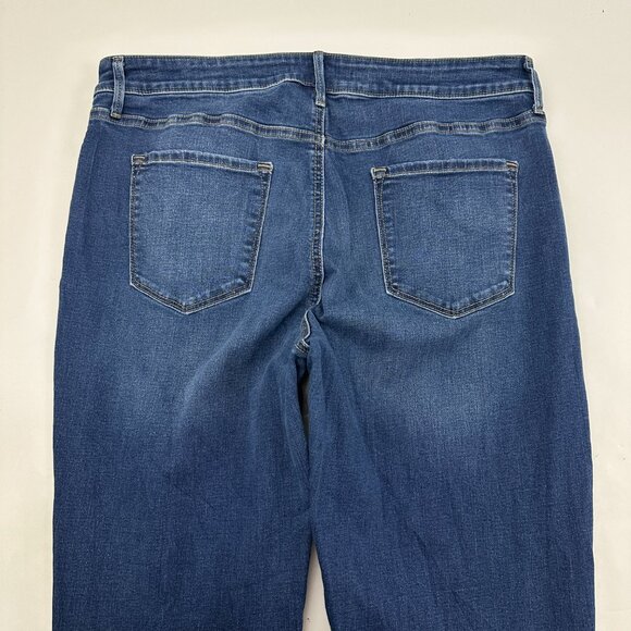 Apt. 9 Straight Distressed Women's size 16 Dark Wash Blue Denim jeans - Picture 5 of 5